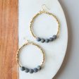 Gemstone Golden Row Earrings Supply