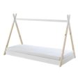 Tipi White Single Bed by Vipack on Sale