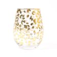 20oz Stemless Wine Glass - Gold Leopard For Cheap