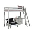 Vipack - Pino High Sleeper with Sofa Bed and 4 Door Chest of Drawers - White Online