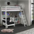 Vipack - Pino High Sleeper with Sofa Bed and Bookcase For Sale