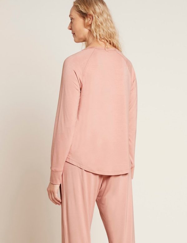 Goodnight Raglan Sleep Top Dusty Pink Fashion