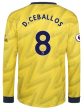 Dani Ceballos Arsenal Long Sleeve 19 20 Away Jersey on Sale