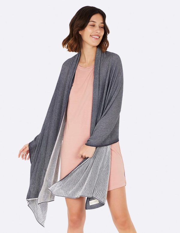 Cozy Knit Wrap Storm on Sale