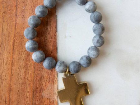 Cross Gemstone Bracelet on Sale