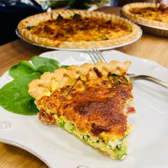 Bacon and Spinach Quiche Private Order on Sale