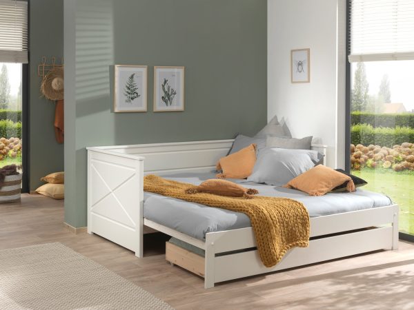 White PINO Captain Bed with trundle Fashion