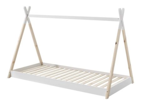 Tipi bed with drawer in Natural Wood on Sale