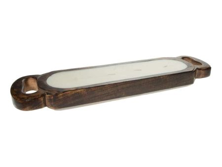 Medium wooden candle tray 40 oz red currant Online Sale