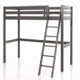 Grey Single High Sleeper with Slanted Ladder by Vipack Pino Online now