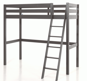 Grey Single High Sleeper with Slanted Ladder by Vipack Pino Online now