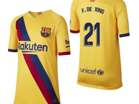 Frenkie de Jong Barcelona Youth 19 20 Away Jersey Online Hot Sale