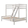 Triple 4ft6 Bunk Bed White by Vipack Supply