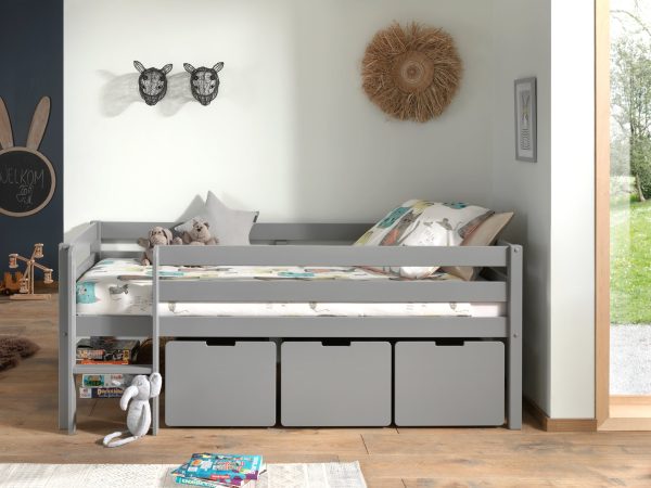 Pino Set Of 3 Drawers Grey Sale