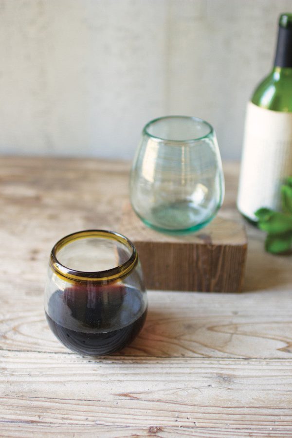 Stemless Wine Glass-Clear Online