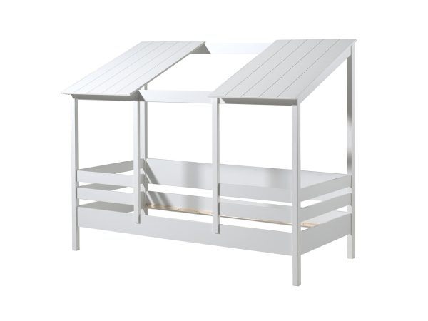 White House Bed w  White Split Roof by Vipack For Cheap