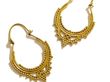 Jina Brass Earrings Online now