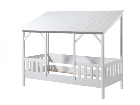 White House Bed w  White Roof by Vipack For Cheap