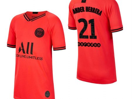 Ander Herrera Paris Saint-Germain Kids 19 20 Away Jersey For Discount