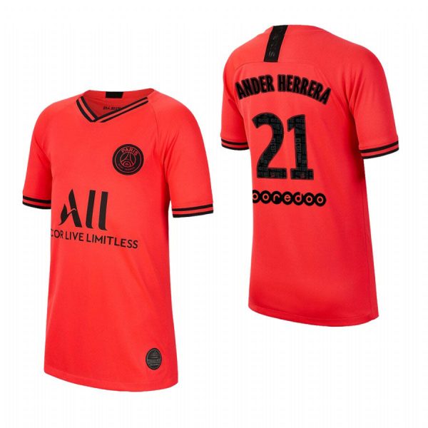 Ander Herrera Paris Saint-Germain Kids 19 20 Away Jersey For Discount