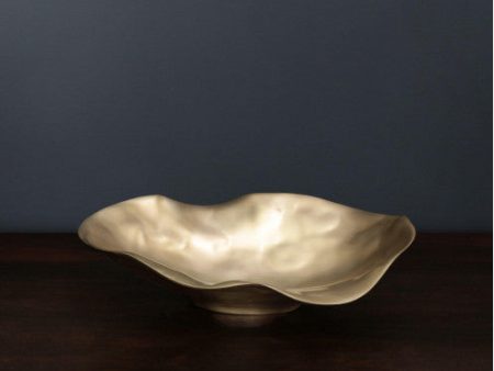 SIERRA MODERN Maia Oval Bowl Gold - Medium Online