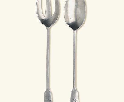 Antique Serving Fork & Spoon Online now