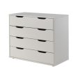 Vipack - Pino High Sleeper with Sofa Bed and 4 Door Chest of Drawers - White Online