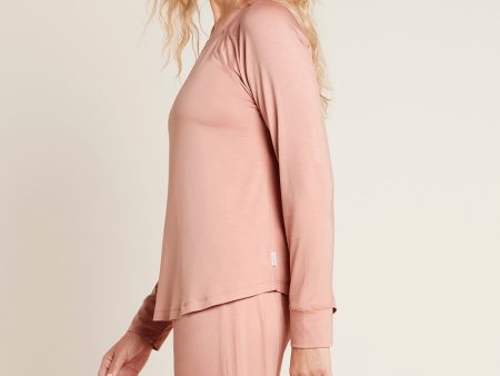 Goodnight Raglan Sleep Top Dusty Pink Fashion