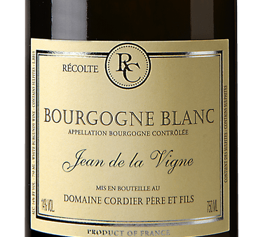 Domaine Cordier  Jean de la Vigne  Bourgogne Blanc Discount