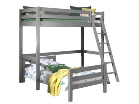 Vipack - Pino High Sleeper with Single Bed - Grey Online Sale