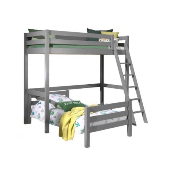 Vipack - Pino High Sleeper with Single Bed - Grey Online Sale