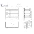 Vipack - Pino Bunk Bed with Storage Drawers Online