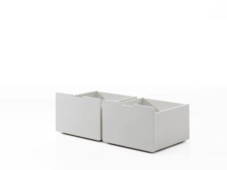 Pino Set Of 2 Drawers White Online