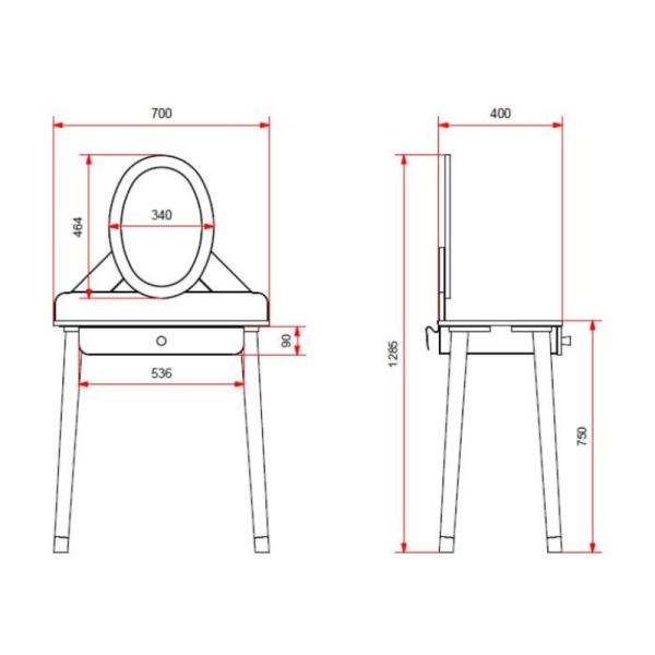 Billy Dressing Table in White Supply