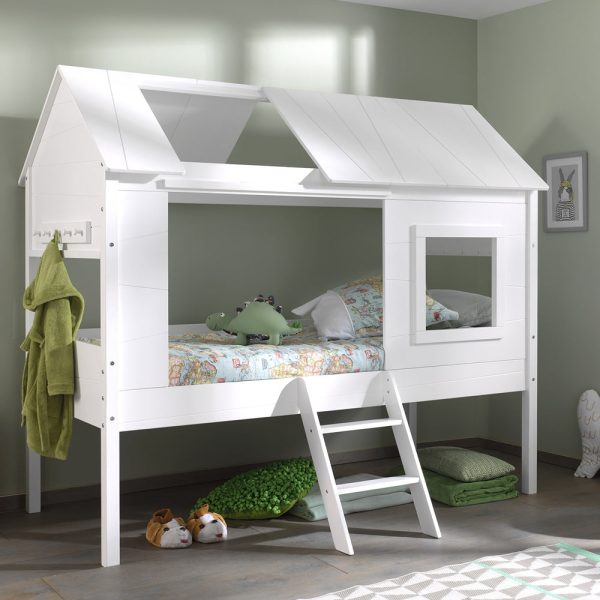 White Hut Bed by Vipack Charlotte Hot on Sale