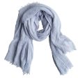 Classic Soft Solid Scarf - Gray For Discount