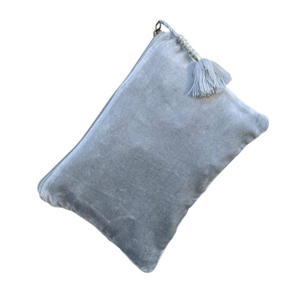 Large Gray Diamonds Pouch Discount