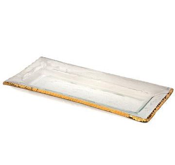 EDGEY RECTANGULAR TRAY-GOLD Online