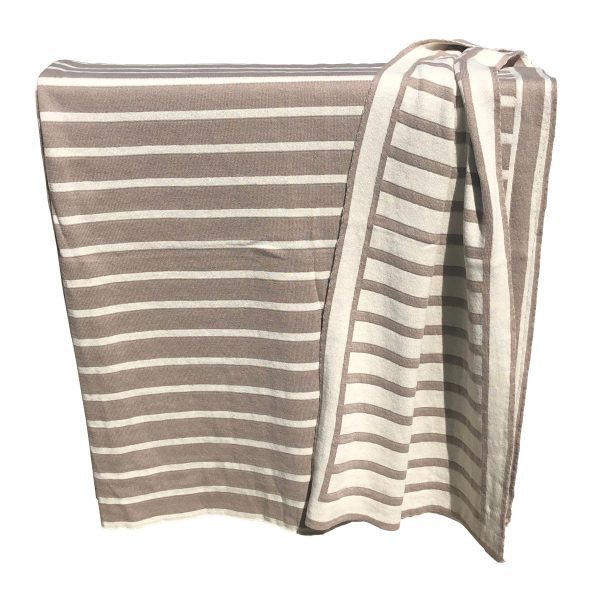 Striped Knitted Throw Stone Supply