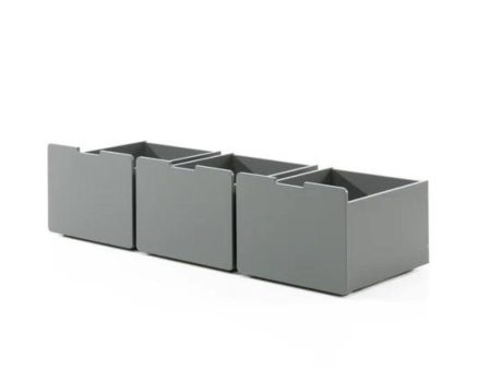 Pino Set of 2 Drawers Grey Online now