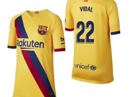 Arturo Vidal Barcelona Youth 19 20 Away Jersey Fashion