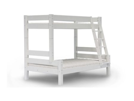 White Triple Bunk Bed in a 4ft Double Bed Hot on Sale