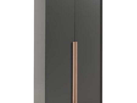 Vipack - London 2 Door Wardrobe - Grey Hot on Sale