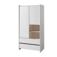 White 2 Door Wardrobe - Vipack Kiddy Online Hot Sale