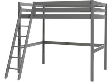 Grey 4ft6 Double High Sleeper by Vipack Pino Online