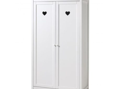 Vipack - Amori 2Dr Wardrobe - White Discount