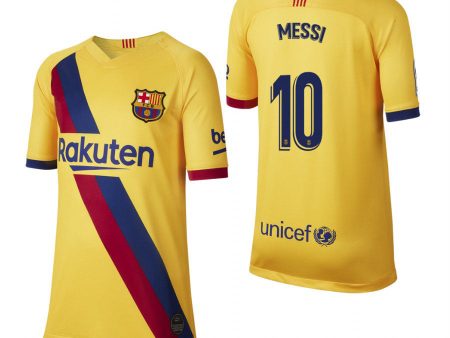 Lionel Messi Barcelona Youth 19 20 Away Jersey Online Hot Sale