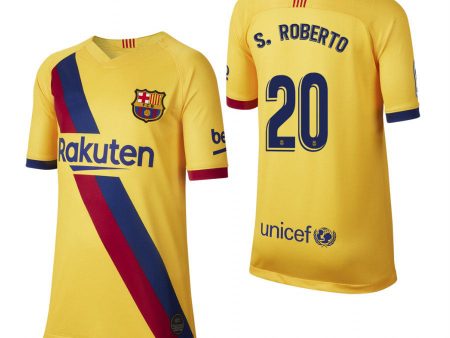 Sergi Roberto Barcelona Youth 19 20 Away Jersey For Cheap